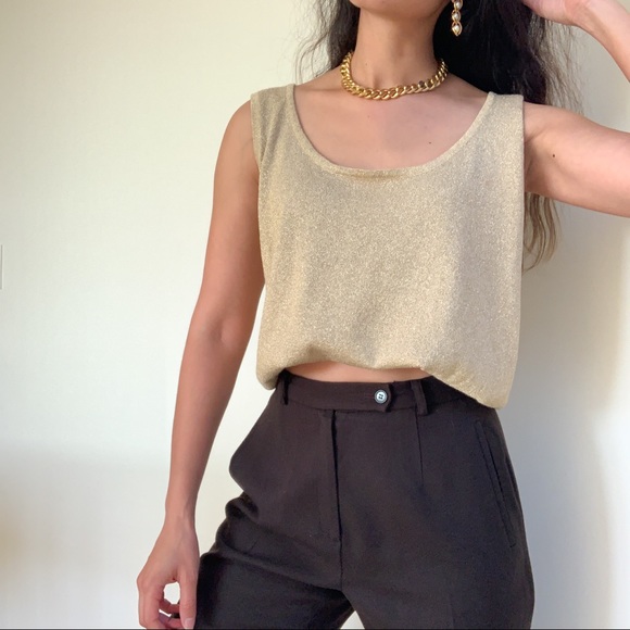 vintage gold tank top - Picture 7 of 7